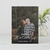 prettige feestdagen met handgeschreven verticale f feestdagenkaart (Staand voorkant)