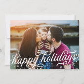 Prettige feestdagen met handschrift feestdagenkaart (Voorkant)