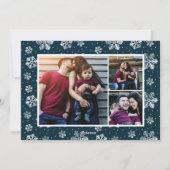 Prettige feestdagen met handschrift feestdagenkaart (Achterkant)