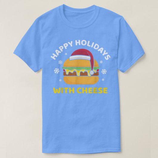 prettige feestdagen met kaaskerst t-shirt (Design voorkant)