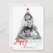 prettige feestdagen met kerstboomcursus feestdagenkaart (Voorkant)