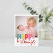 prettige feestdagen met kerstcadeautjes briefkaart (Staand voorkant)