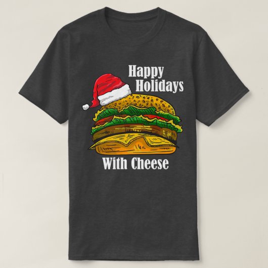 prettige feestdagen met kerstkaas t-shirt (Design voorkant)
