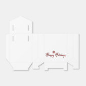 prettige feestdagen met lintvanger bedankdoosjes (Uitgevouwen)