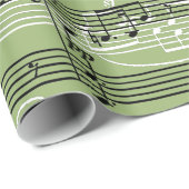 prettige feestdagen met muziek cadeaupapier (Rol Hoek)