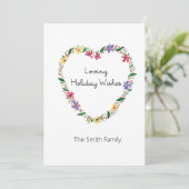 Prettige feestdagen met personalisatie feestdagenkaart (Staand voorkant)