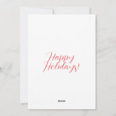 prettige feestdagen met Pitbull, Santa hat en lamp Feestdagenkaart (Achterkant)