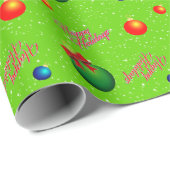 prettige feestdagen met Ribbons en Baubles Cadeaupapier (Rol Hoek)