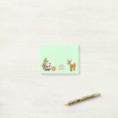 prettige feestdagen met Santa en Reindeer Post-it® Notes (Op bureau)