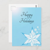 prettige feestdagen met Snowflake Art Briefkaart (Voorkant / Achterkant)