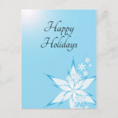 prettige feestdagen met Snowflake Art Briefkaart (Voorkant)