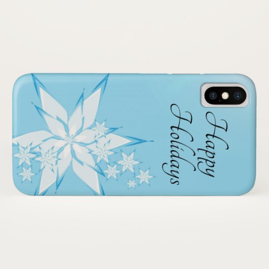 prettige feestdagen met Snowflake Art Case-Mate iPhone Case (Achterkant (horizontaal))