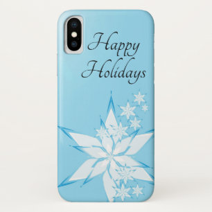 prettige feestdagen met Snowflake Art Case-Mate iPhone Case