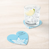 prettige feestdagen met Snowflake Art Kartonnen Onderzetters (Insitu)