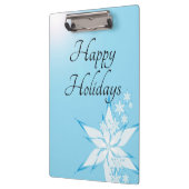 prettige feestdagen met Snowflake Art Klembord (Links)