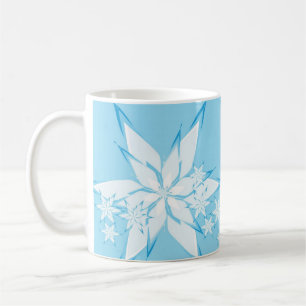prettige feestdagen met Snowflake Art Koffiemok