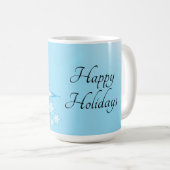 prettige feestdagen met Snowflake Art Koffiemok (Voorkant rechts)