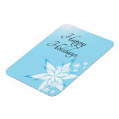 prettige feestdagen met Snowflake Art Magneet (Linkerzijde)