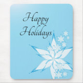 prettige feestdagen met Snowflake Art Muismat (Voorkant)