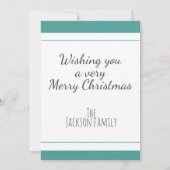 prettige feestdagen met wenskaart voor kerstfoto's kaart (Achterkant)