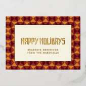 prettige feestdagen middeleeuwse patroon (Voorkant)