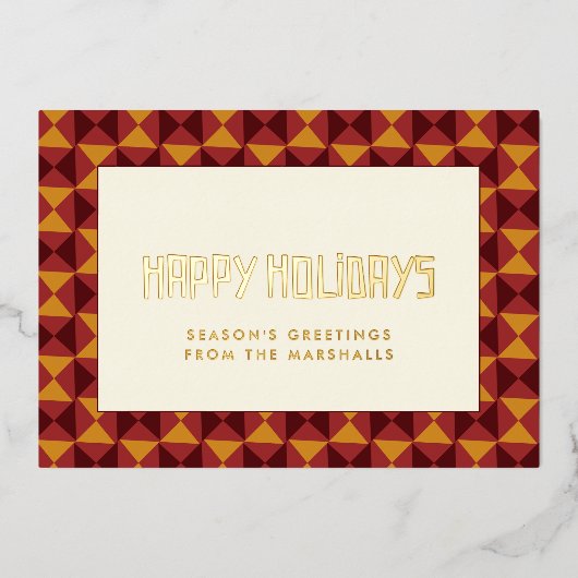 prettige feestdagen middeleeuwse patroon (Voorkant)