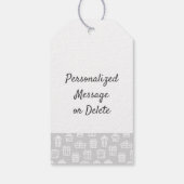 prettige feestdagen Mijn aangepaste Logo bedrijfsp Cadeaulabel (Achterkant)