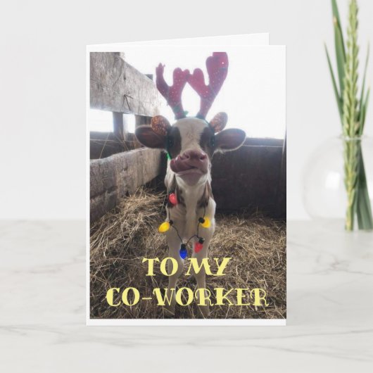 prettige feestdagen **MIJN MEDEWERKER**-KAART VOOR (Voorkant)