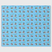 prettige feestdagen Min Pin Cadeaupapier (Vlak)