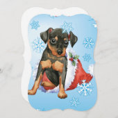 prettige feestdagen Min Pin Feestdagenkaart (Voorkant / Achterkant)