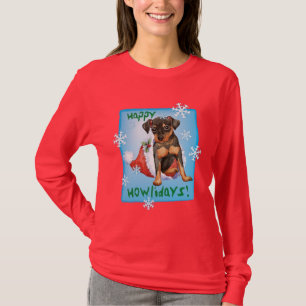 prettige feestdagen Min Pin T-shirt