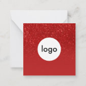 Prettige feestdagen MINI Zakelijke vakantie Kaart Notitiekaartje (Achterkant)