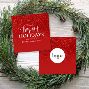 Prettige feestdagen MINI Zakelijke vakantie Kaart Notitiekaartje