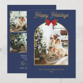 Prettige feestdagen Minimale kerstkaart Kaart (Voorkant / Achterkant)