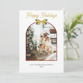 Prettige feestdagen Minimale kerstkaart Kaart (Staand voorkant)