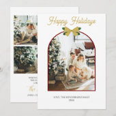 Prettige feestdagen Minimale kerstkaart Kaart (Voorkant / Achterkant)