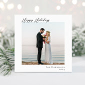 Prettige feestdagen Minimale moderne foto Feestdagenkaart