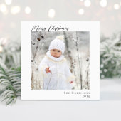Prettige feestdagen Minimale moderne foto Feestdagenkaart
