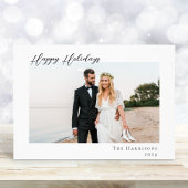 Prettige feestdagen Minimale moderne foto's Feestdagenkaart