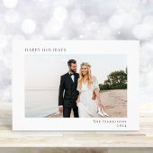 Prettige feestdagen Minimale moderne kerstfoto Feestdagenkaart