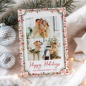 Prettige feestdagen Minimale winterbessen Feestdagenkaart