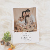 Prettige feestdagen Minimalist gouden boog kerst f Feestdagenkaart