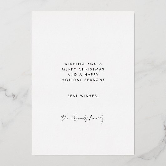 Prettige feestdagen Minimalist Script Photo Roos G (Achterkant)