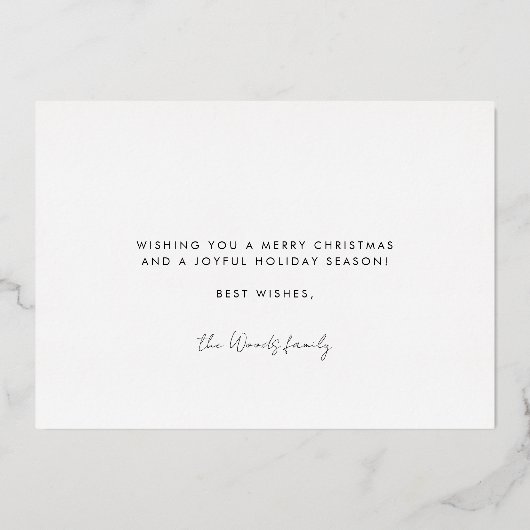 Prettige feestdagen Minimalistisch (Achterkant)