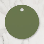 Prettige feestdagen Minimalistisch groen Bedankjes Labels (Achterkant)