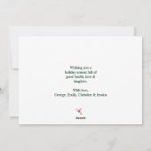 Prettige feestdagen Minimalistisch groen Feestdagenkaart (Achterkant)