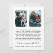 Prettige feestdagen Minimalistisch Modern 3 Foto Feestdagenkaart (Achterkant)