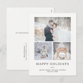 Prettige feestdagen Minimalistisch modern | Drie f (Voorkant / Achterkant)