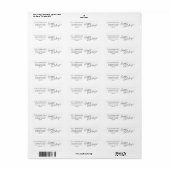 Prettige feestdagen Minimalistisch modern script Etiket (Full Sheet)