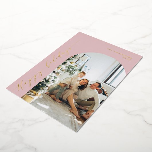 Prettige feestdagen Minimalistisch script (Gedraaid)